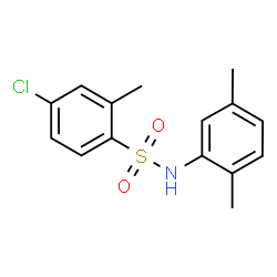 ChemSpider 2D Image | 4-Chloro-N-(2,5-dimethylphenyl)-2-methylbenzenesulfonamide | C15H16ClNO2S