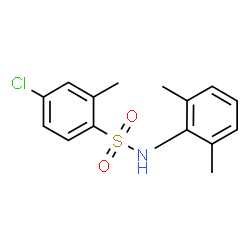 ChemSpider 2D Image | 4-Chloro-N-(2,6-dimethylphenyl)-2-methylbenzenesulfonamide | C15H16ClNO2S