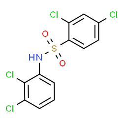 ChemSpider 2D Image | 2,4-Dichloro-N-(2,3-dichlorophenyl)benzenesulfonamide | C12H7Cl4NO2S