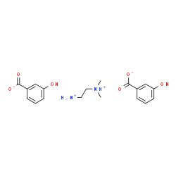 ChemSpider 2D Image | N,N-Dimethyl-1,2-ethanediaminium bis(3-hydroxybenzoate) | C18H24N2O6