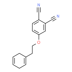 ChemSpider 2D Image | 4-[2-(1,4-Cyclohexadien-1-yl)ethoxy]phthalonitrile | C16H14N2O