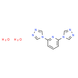 ChemSpider 2D Image | 2,6-Di(4H-1,2,4-triazol-4-yl)pyridine dihydrate | C9H11N7O2