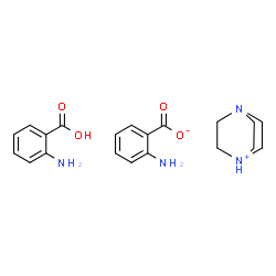 ChemSpider 2D Image | 4-Aza-1-azoniabicyclo[2.2.2]octane 2-aminobenzoate - 2-aminobenzoic acid (1:1:1) | C20H26N4O4