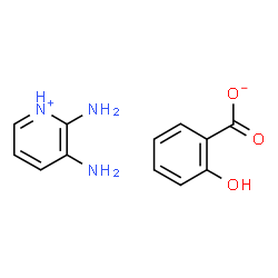 ChemSpider 2D Image | 2,3-Diaminopyridinium salicylate | C12H13N3O3