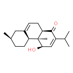 ChemSpider 2D Image | (4R,4aS,4bS,7R,10aR)-4-Hydroxy-2-isopropyl-4a,7-dimethyl-4a,4b,5,6,7,8,10,10a-octahydro-1(4H)-phenanthrenone | C19H28O2