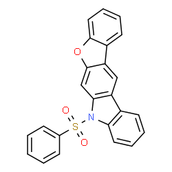ChemSpider 2D Image | 7-(Phenylsulfonyl)-7H-[1]benzofuro[2,3-b]carbazole | C24H15NO3S