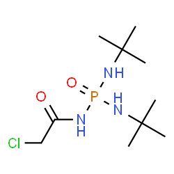 ChemSpider 2D Image | N-{Bis[(2-methyl-2-propanyl)amino]phosphoryl}-2-chloroacetamide | C10H23ClN3O2P