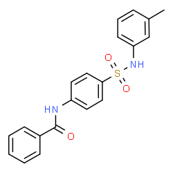 ChemSpider 2D Image | N-{4-[(3-Methylphenyl)sulfamoyl]phenyl}benzamide | C20H18N2O3S