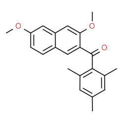ChemSpider 2D Image | (3,6-Dimethoxy-2-naphthyl)(mesityl)methanone | C22H22O3