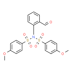 ChemSpider 2D Image | N-(2-Formylphenyl)-4-methoxy-N-[(4-methoxyphenyl)sulfonyl]benzenesulfonamide | C21H19NO7S2