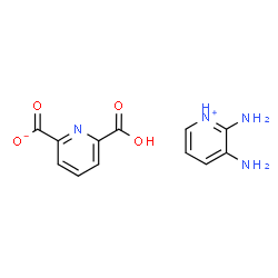 ChemSpider 2D Image | 2,3-Diaminopyridinium 6-carboxy-2-pyridinecarboxylate | C12H12N4O4