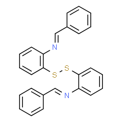 ChemSpider 2D Image | (E,E)-N,N'-(Disulfanediyldi-2,1-phenylene)bis(1-phenylmethanimine) | C26H20N2S2