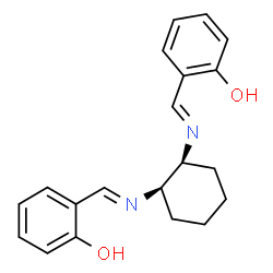 ChemSpider 2D Image | 2,2'-{(1R,2S)-1,2-Cyclohexanediylbis[nitrilo(E)methylylidene]}diphenol | C20H22N2O2