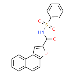 ChemSpider 2D Image | N-(Phenylsulfonyl)naphtho[2,1-b]furan-2-carboxamide | C19H13NO4S