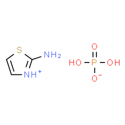 ChemSpider 2D Image | 2-Amino-1,3-thiazol-3-ium dihydrogen phosphate | C3H7N2O4PS