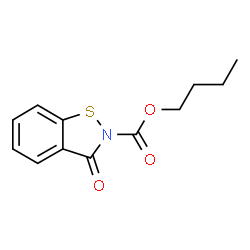 ChemSpider 2D Image | Butyl 3-oxo-1,2-benzothiazole-2(3H)-carboxylate | C12H13NO3S