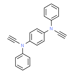ChemSpider 2D Image | N,N'-Diethynyl-N,N'-diphenyl-1,4-benzenediamine | C22H16N2