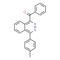 ChemSpider 2D Image | [4-(4-Methylphenyl)-1-phthalazinyl](phenyl)methanone | C22H16N2O
