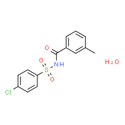 ChemSpider 2D Image | N-[(4-Chlorophenyl)sulfonyl]-3-methylbenzamide hydrate (1:1) | C14H14ClNO4S