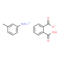 ChemSpider 2D Image | 3-Methylanilinium 2-carboxybenzoate | C15H15NO4