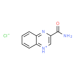 ChemSpider 2D Image | 3-Carbamoylquinoxalin-1-ium chloride | C9H8ClN3O