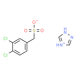 ChemSpider 2D Image | 1H-1,2,4-Triazol-4-ium (3,4-dichlorophenyl)methanesulfonate | C9H9Cl2N3O3S