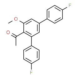 ChemSpider 2D Image | 1-(4,4''-Difluoro-5'-methoxy-1,1':3',1''-terphenyl-4'-yl)ethanone | C21H16F2O2
