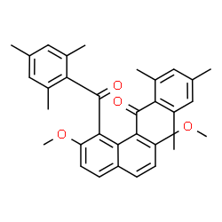 ChemSpider 2D Image | (2,7-Dimethoxy-1,8-naphthalenediyl)bis(mesitylmethanone) | C32H32O4