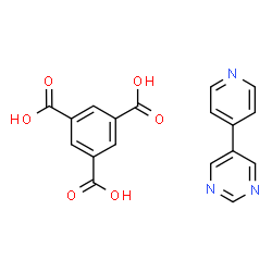 ChemSpider 2D Image | 1,3,5-Benzenetricarboxylic acid - 5-(4-pyridinyl)pyrimidine (1:1) | C18H13N3O6