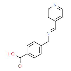 ChemSpider 2D Image | 4-{[(E)-(4-Pyridinylmethylene)amino]methyl}benzoic acid | C14H12N2O2