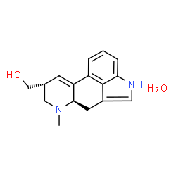 ChemSpider 2D Image | [(8beta)-6-Methyl-9,10-didehydroergolin-8-yl]methanol hydrate (1:1) | C16H20N2O2