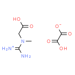 ChemSpider 2D Image | [(Carboxymethyl)(methyl)amino](imino)methanaminium hydrogen oxalate | C6H11N3O6