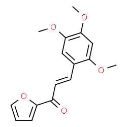 ChemSpider 2D Image | (2E)-1-(2-Furyl)-3-(2,4,5-trimethoxyphenyl)-2-propen-1-one | C16H16O5