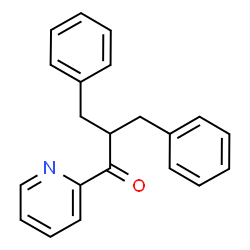 ChemSpider 2D Image | 2-Benzyl-3-phenyl-1-(2-pyridinyl)-1-propanone | C21H19NO
