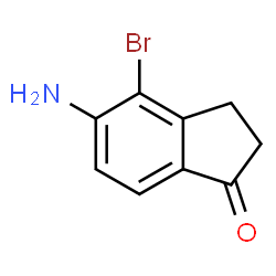 ChemSpider 2D Image | 5-Amino-4-bromo-1-indanone | C9H8BrNO