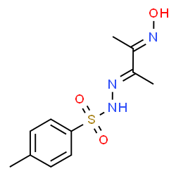ChemSpider 2D Image | N'-[(2E,3E)-3-(Hydroxyimino)-2-butanylidene]-4-methylbenzenesulfonohydrazide | C11H15N3O3S