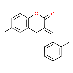 ChemSpider 2D Image | (3E)-6-Methyl-3-(2-methylbenzylidene)-2-chromanone | C18H16O2