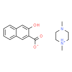 ChemSpider 2D Image | 1,4-Dimethylpiperazin-1-ium 3-hydroxy-2-naphthoate | C17H22N2O3