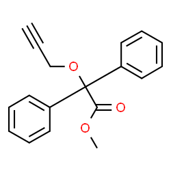 ChemSpider 2D Image | Methyl diphenyl(2-propyn-1-yloxy)acetate | C18H16O3