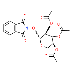 ChemSpider 2D Image | 1,3-Dioxo-1,3-dihydro-2H-isoindol-2-yl 2,3,4-tri-O-acetyl-beta-L-xylopyranoside | C19H19NO10