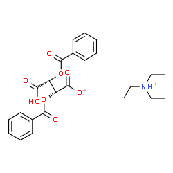 ChemSpider 2D Image | N,N-Diethylethanaminium (2R,3R)-2,3-bis(benzoyloxy)-3-carboxypropanoate | C24H29NO8