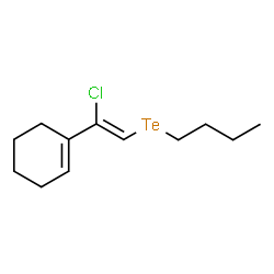 ChemSpider 2D Image | 1-[(Z)-2-(Butyltellanyl)-1-chlorovinyl]cyclohexene | C12H19ClTe