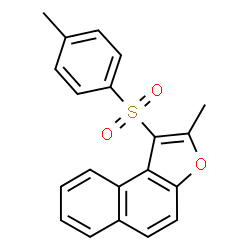 ChemSpider 2D Image | 2-Methyl-1-[(4-methylphenyl)sulfonyl]naphtho[2,1-b]furan | C20H16O3S