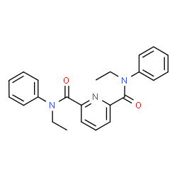 ChemSpider 2D Image | N,N'-Diethyl-N,N'-diphenyl-2,6-pyridinedicarboxamide | C23H23N3O2
