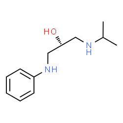 ChemSpider 2D Image | (2R)-1-Anilino-3-(isopropylamino)-2-propanol | C12H20N2O
