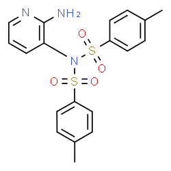 ChemSpider 2D Image | N-(2-Amino-3-pyridinyl)-4-methyl-N-[(4-methylphenyl)sulfonyl]benzenesulfonamide | C19H19N3O4S2