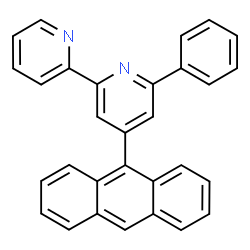 ChemSpider 2D Image | 4-(9-Anthryl)-6-phenyl-2,2'-bipyridine | C30H20N2