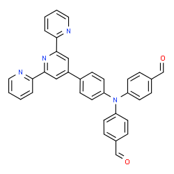 ChemSpider 2D Image | 4,4'-{[4-(2,2':6',2''-Terpyridin-4'-yl)phenyl]imino}dibenzaldehyde | C35H24N4O2