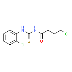 ChemSpider 2D Image | 4-Chloro-N-[(2-chlorophenyl)carbamothioyl]butanamide | C11H12Cl2N2OS