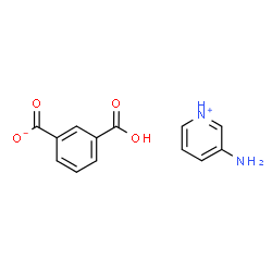 ChemSpider 2D Image | 3-Aminopyridinium 3-carboxybenzoate | C13H12N2O4